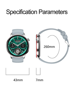 Montre connectée pour <span class=keywords><strong>femme</strong></span>, design fin, étanche, écran tactile, suivi du rythme cardiaque, <span class=keywords><strong>cycle</strong></span> <span class=keywords><strong>menstruel</strong></span>, IP68, répondre aux appels, montre intelligente - Product Image 6