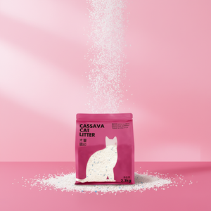 Hochklumpende Tapioka-Katzenstreu Geruchsfrei Biologisch Abbaubar für Kätzchen Staubfrei Umweltfreundlich Nicht-Klebend - Product Image 4