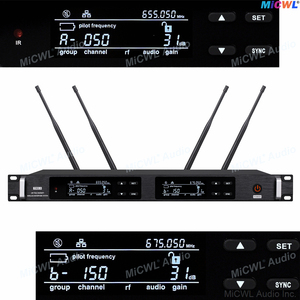 Dual Channel axiet ulxd4d cardioid tie clip <span class=keywords><strong>Lavalier</strong></span> không dây <span class=keywords><strong>Microphone</strong></span> hệ thống ad4d tốt nhất ve áo Condenser Mic hiệu suất sân khấu - Product Image 2