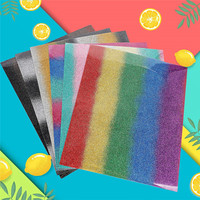Muestra Gratis, Rollo de Vinilo Termotransferible HTV Coreano Multicolor con Brillo, en Oferta