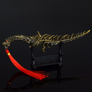 Artesanías de Metal, daga de la muerte, modelos de juguete, adornos de Metal, Elden Law Tour alrededor de todo estilo chino, medalla de aleación de cumpleaños, fundición Chenxi - Product Image 5