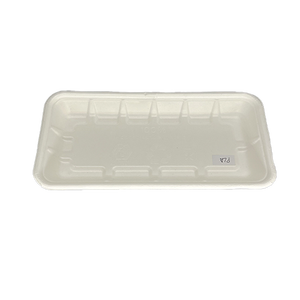 Không Có Thêm Pfas Có Thể Tái Chế Dùng Một Lần Phân Hủy Sinh Học Compostable Sợi Lót Khay Bagasse Mía Bột Mía Thịt Khay Cho Siêu Thị - Product Image 4