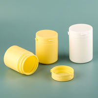 Bouteille en plastique HDPE avec bouchon à clapet, 100-150 ml, vide, pour gélules, vitamines, suppléments, médicaments et produits de santé - Vente en gros