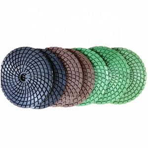 Bantalan pemoles beton ikatan keramik hibrid 5 inci untuk mesin pemoles tangan - Product Image 4