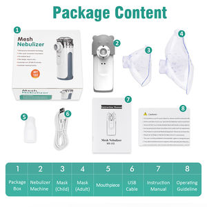 Dapat diisi ulang kabut dingin genggam perawatan asma rumah cukup Inhaler fungsi pembersih otomatis jaring <span class=keywords><strong>Nebulizer</strong></span> untuk anak-anak dewasa - Product Image 3