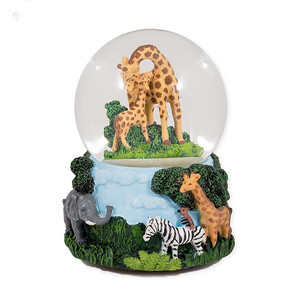 Châu Phi Có Hươu Cao Cổ Ngựa Vằn Và Voi Quả Cầu Nước Châu Phi Động Vật Hoang Dã Quả Cầu Tuyết - Product Image 3