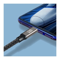 Pengisian daya cepat, kabel Data C ke C Usb3.1 1M 2M 3M, 480Mbps Male ke Male 240W VR untuk komputer