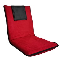 Chaise de sol rembourrée confortable pour salon d'extérieur avec dossier Chaise de sol pliante avec dossier réglable Siège de sol pliant