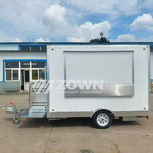 Remorque alimentaire mobile électrique standard avec double évier en acier inoxydable, taille et couleur personnalisables pour la vente de nourriture de rue - Product Image 3
