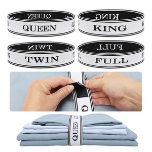 <b>Bed</b> <b>Sheet</b> Organizer Bands with Velcro Adjustable <b>Sheet</b> Organizers and Storage Label Bands <b>for</b> Linen Closet-Elastic Bedding <b>Sheet</b> - Product Image 1
