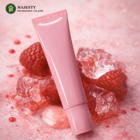 Nouveau tube souple personnalisé de 15 ml pour gloss et rouge à lèvres |   Tube cosmétique en plastique PE souple avec bouchon à vis, étiquetage, emballage OEM