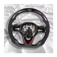Volant en cuir en fibre de carbone LED, accessoires intérieurs de voiture pour VW Volkswagen Golf 8 GTI R Line MK8 Jetta GLI ID4