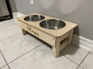 ODM OEM Eco-Friendly <b>Dog</b> <b>Bowls</b> <b>Personalised</b> Wood Double Dish Pet Feeding Station Unique Automatic Charging Pet <b>Bowls</b> - Product Image 6