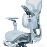 Chaise de bureau ergonomique pour longues sessions assises, confortable, multifonctionnelle, réglable en hauteur, pivotante, avec dossier en maille respirante.