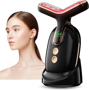 Masseur facial et cervical SHOmfrs à 3 modes de massage, masseur facial rechargeable à 3 couleurs, outil de sculpture du visage à domicile pour les soins de la peau OEM ODM - Product Image 1