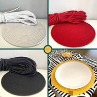 Cordon en coton tressé en zigzag de 5,5 à 10 mm pour macramé, cordons pour paniers, pour la couture décorative à domicile, corde à coudre pour paniers décoratifs