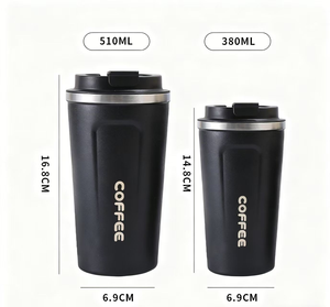 Stainless Steel <b>Insulated</b> Coffee <b>Mug</b> for Office Outdoor-Double Wall Travel Tumbler Leakproof Lid Easy - Product Image 3