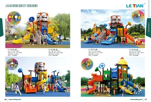 중국 놀이터 장비 도매 사용자 정의 어린이 플라스틱 놀이터와 슬라이드