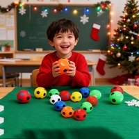 Balles anti-stress Fidget Spinner en forme de mini ballon de football 3 cm, jouets unisexes 2-en-1 pour enfants de 5 ans et plus, idéales pour les fêtes et la réduction de l'anxiété