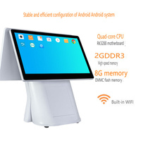 Pos кассовые продажи и розничная оплата 15,6 ''с двойным дисплеем I5 Windows11 система Pos для ресторана с внутренним принтером