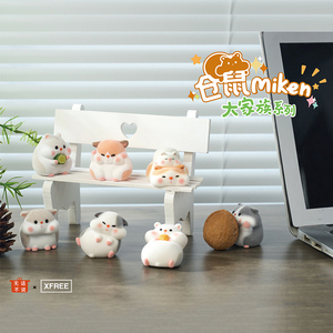 ของแท้ไม่มีคำพูดคำพูด <span class=keywords><strong>Xfree</strong></span> หนูแฮมสเตอร์ชุดครอบครัวใหญ่กล่องคนตาบอดเครื่องประดับของเล่นที่น่ารัก - Product Image 3