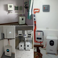 Système hybride de batterie au lithium, batterie Lifepo4 16 kWh, stockage d'énergie solaire photovoltaïque domestique, 51,2 V, 314 Ah, 100 Ah, 200 Ah, dernier modèle