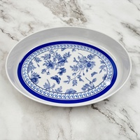 Assiette creuse ovale en mélamine du fabricant chinois pour les fêtes en plein air et l'usage quotidien – Plats de service en plastique