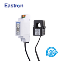 Medidor de Energía Monofásico para Riel DIN Eastron SDM120CT-RJ, Certificado MID, Bidireccional, para Energía Solar Fotovoltaica, Conexión RJ12 CT, Modbus RTU
