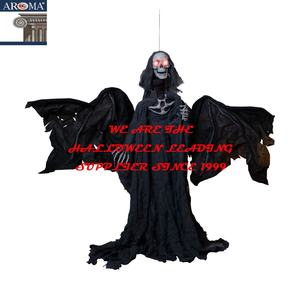 Siyah kanatları ile cadılar bayramı Animatronics Reaper perili ev partisi için korkunç asılı dekorasyon duvar sahne - Product Image 2