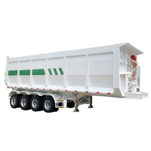 Prix usine Nouveau CHENGDA Semi-remorque benne basculante 5 essieux 14m-16m Peinture jaune Benne hydraulique 5001-10000kg pour charbon <span class=keywords><strong>de</strong></span> rebut - Product Image 1