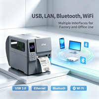 Printer Label Transfer Termal Kertas Termal Printer Label Industri untuk Manajemen IT & Aset