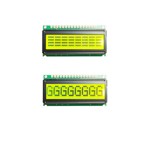 Aanpasbaar 8*1 Karakter <span class=keywords><strong>Lcd</strong></span>-0801 Geel Groen Display Met <span class=keywords><strong>Lcd</strong></span>-Module Rohs/Ce Gecertificeerd - Product Image 1