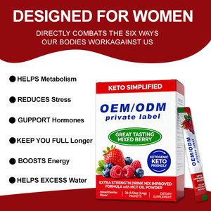 Boisson aux baies mélangées extra forte Richtek pour brûler les graisses et rester rassasiée avec du thé vert, de la caféine, du chaste, de l'extrait de rhodiola - Product Image 3