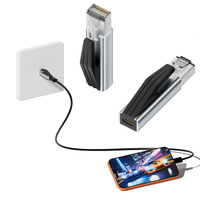 Adaptador USB C a Ethernet, Tipo-C a RJ45 Macho, Tarjeta de Red Gigabit de 1Gbps, Portátil para Laptops y Teléfonos