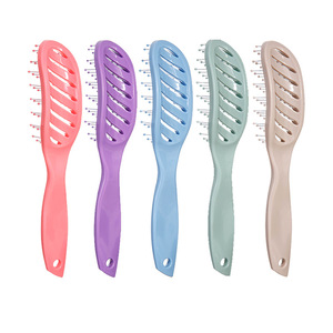 Peine de plástico hueco multicolor de material ABS para un cabello suave y masaje del cuero cabelludo - Product Image 5