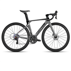 Vélo de route en fibre de carbone 24 vitesses avec freins à disque hydrauliques RS, pédales ordinaires, barre en carbone 3K et roues en alliage – Offre Spéciale - Product Image 3
