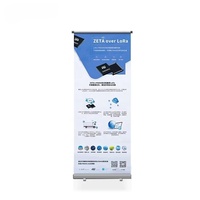 Support de bannière déroulante portable en aluminium de haute qualité 80x200cm, assemblage sans outil, IMPAC