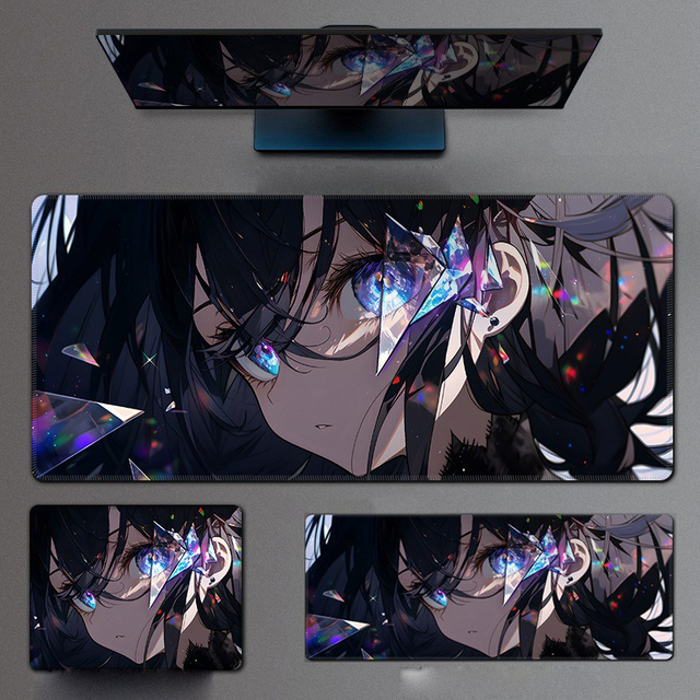 Cartoon Series Anime Printed Japanese Style Custom Gaming Rubber/Fabric Water Resistant Mouse Pad 800x300mm Big Size Mousepad