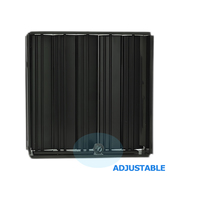 HSW Moderne Ventilation CVC Contrôle de volume d'air carré en aluminium, registre à lames opposées réglable, garantie 1 an pour Hôtels et Bureaux