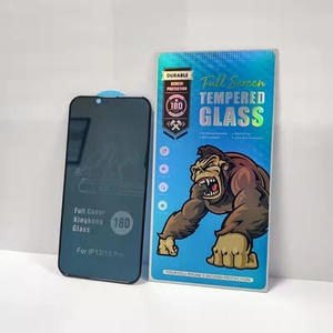Film de protection d'écran en verre trempé 9H 18D avec membrane airbag anti-espion de haute qualité 2023 pour iPhone XS 11 13 12 14 Pro Max - Product Image 4
