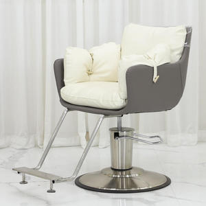 Silla de Barbero de Alta Calidad con Base de Acero Inoxidable, Color y Logotipo Personalizables, Silla de Salón para Barbería - Product Image 1