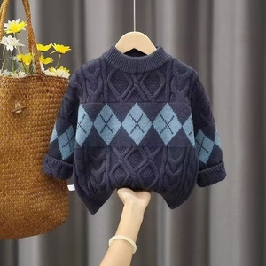 <span class=keywords><strong>Pull</strong></span>-over pour garçon, nouvelle version coréenne 2025, élégant, automne-hiver, version coréenne, haut <span class=keywords><strong>chaud</strong></span>, couche de base, grande taille pour garçons - Product Image 2