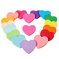 Bloc-notes en forme de cœur BECOL à haute viscosité, portable, multicolores, autocollants adhésifs pour fournitures scolaires
