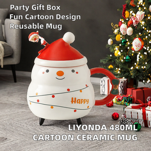Nordic Girl Cute Fancy Modern Porcelain Coffee <b>Mugs</b> <b>Large</b> Capacity Heat-Resistant Leak-Proof Dishwasher Microwave Safe - Product Image 2