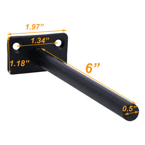 Suporte de 6 polegadas para prateleira, suporte invisível escondido, para parede resistente, 6 pacotes - Product Image 2