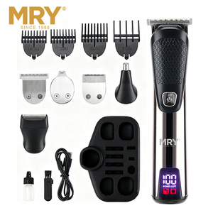MRY Juego <span class=keywords><strong>de</strong></span> Cortapelos Inalámbrico 5 en 1, Recortadora <span class=keywords><strong>de</strong></span> <span class=keywords><strong>Barba</strong></span> Profesional con Pantalla LCD, <span class=keywords><strong>Kit</strong></span> <span class=keywords><strong>de</strong></span> <span class=keywords><strong>Corte</strong></span> <span class=keywords><strong>de</strong></span> Pelo Eléctrico Recargable <span class=keywords><strong>para</strong></span> Hombre - Product Image 6