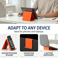 Support de téléphone portable pliable en silicone souple minimaliste, support de bureau créatif flexible universel pour ordinateur portable, téléphone mobile, voiture