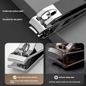 Fornitura di fabbrica Set Manicure nero punta punta diritta pinza per dita Nano lima per unghie in vetro in scatola - Product Image 5