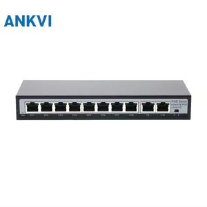 KU-1008B 8-Port <b>PoE</b> <b>Switch</b> 2 Uplink 10/100Mbps 30W/Port 96W VLAN 802.3at/af - Product Image 1