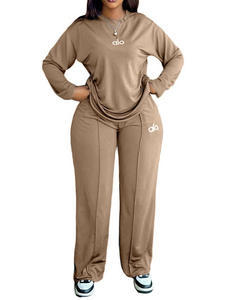 ชุดลำลองฤดูหนาวสำหรับผู้หญิง ลายปัก 3 มิติ แขนยาว ความยาวเต็มตัว ทรงปกติ ชุด 2 ชิ้น - Product Image 3